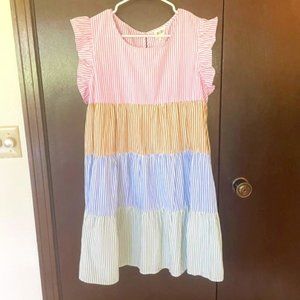 BiBi Striped Dress Women's Size Large